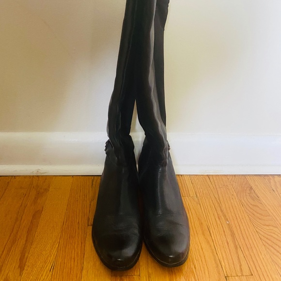 Knee-High Leather Riding Boots - Picture 4 of 8